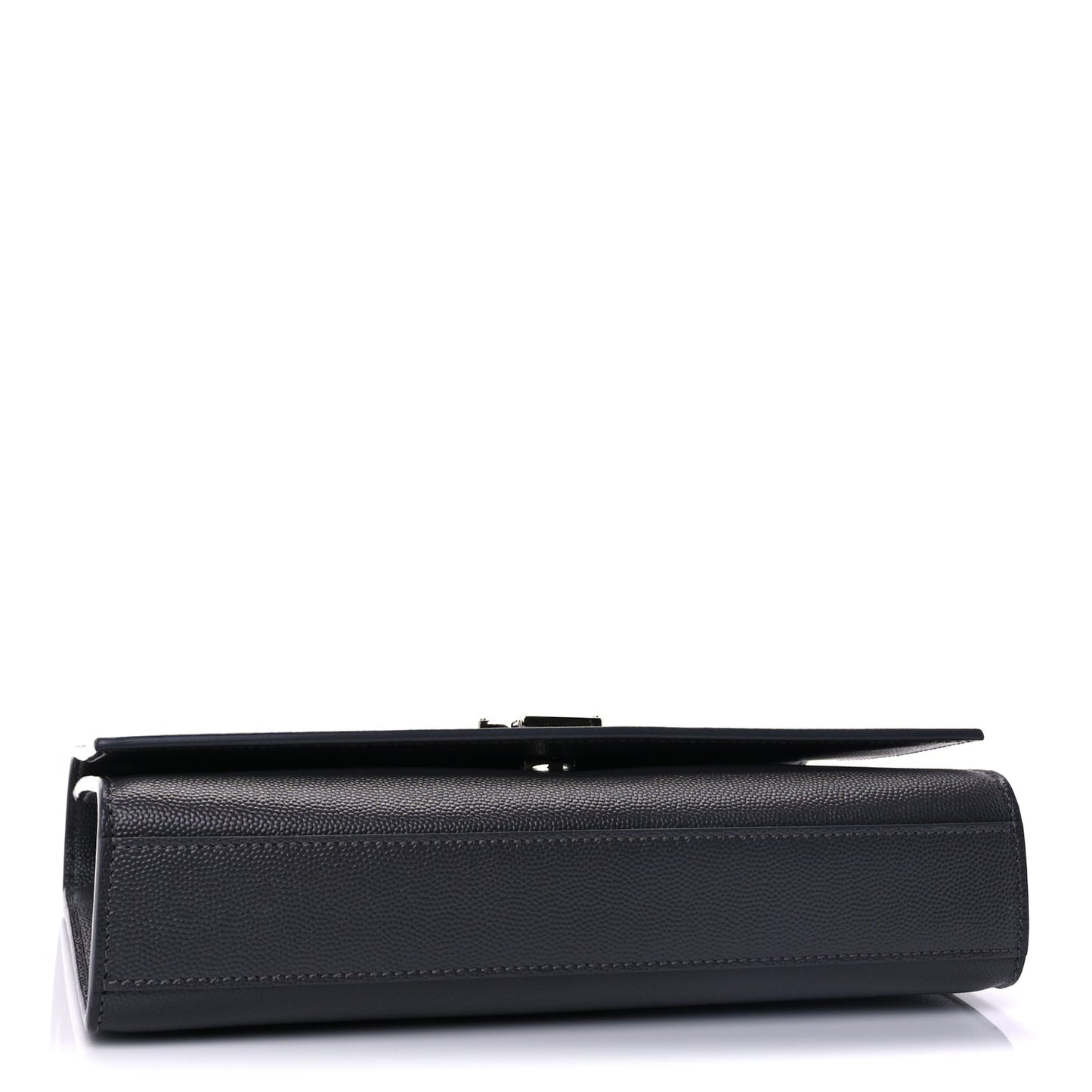 Saint Laurent Grain De Poudre Medium Classic Monogram Kate Satchel Fog