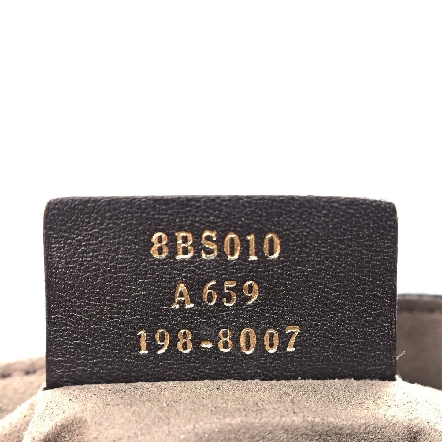 Fendi Vitello Liberty F is Fendi Bi-Color FF 1974 Embossed Mini Mon Tresor Bucket Bag Maya Black Maya