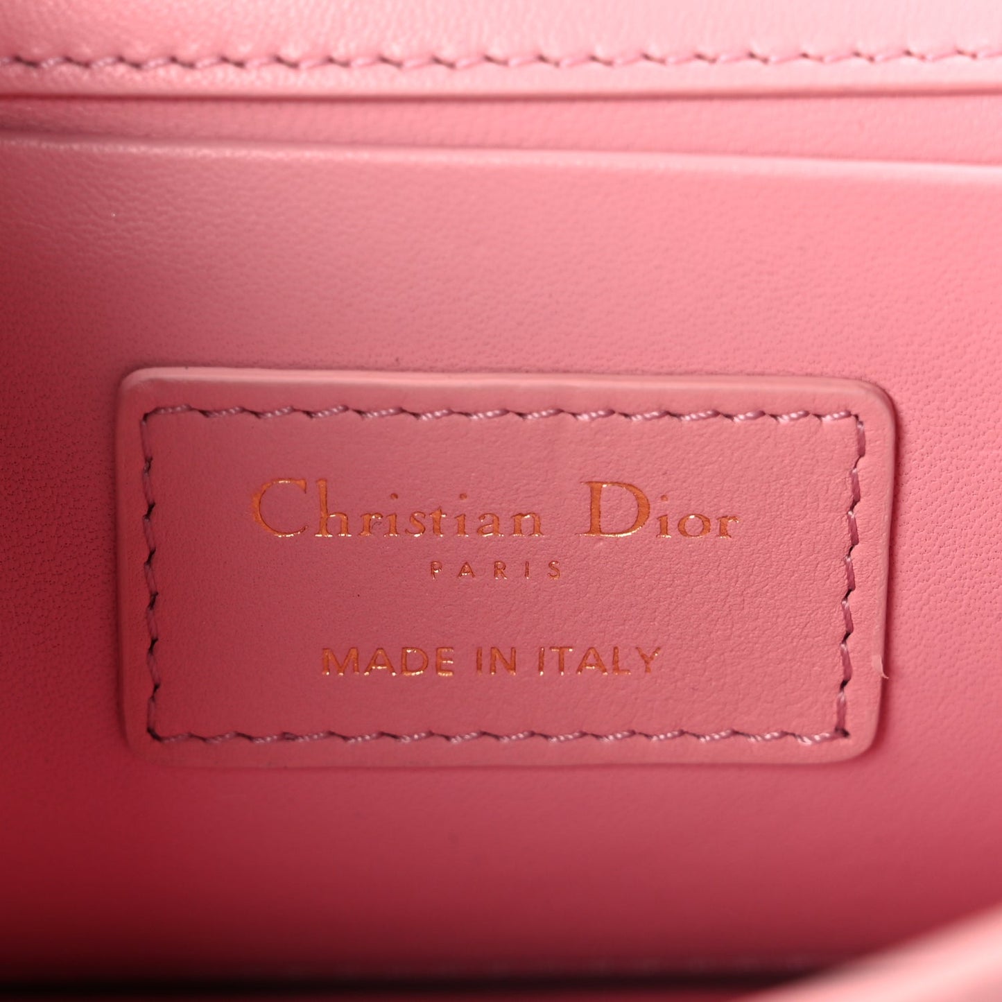 Christian Dior Calfskin 30 Montaigne East West Chain Flap Bag Pink
