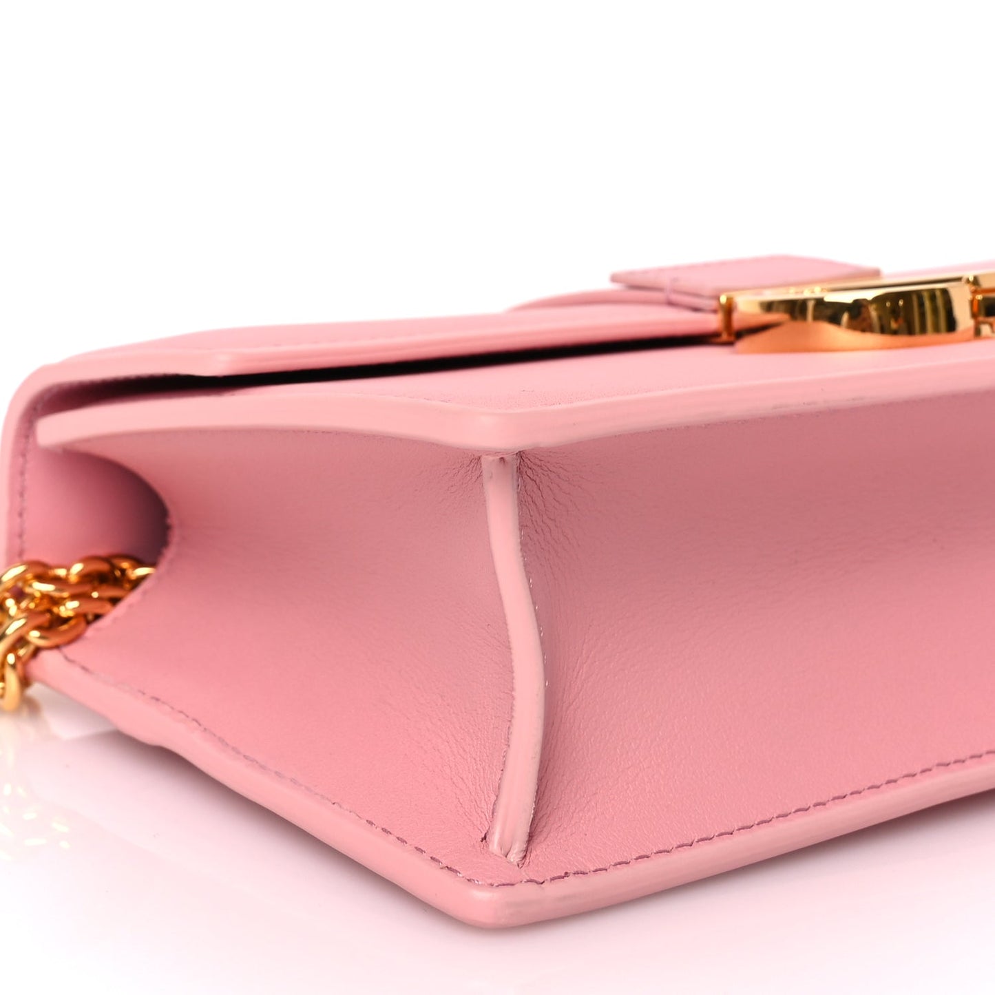 Christian Dior Calfskin 30 Montaigne East West Chain Flap Bag Pink