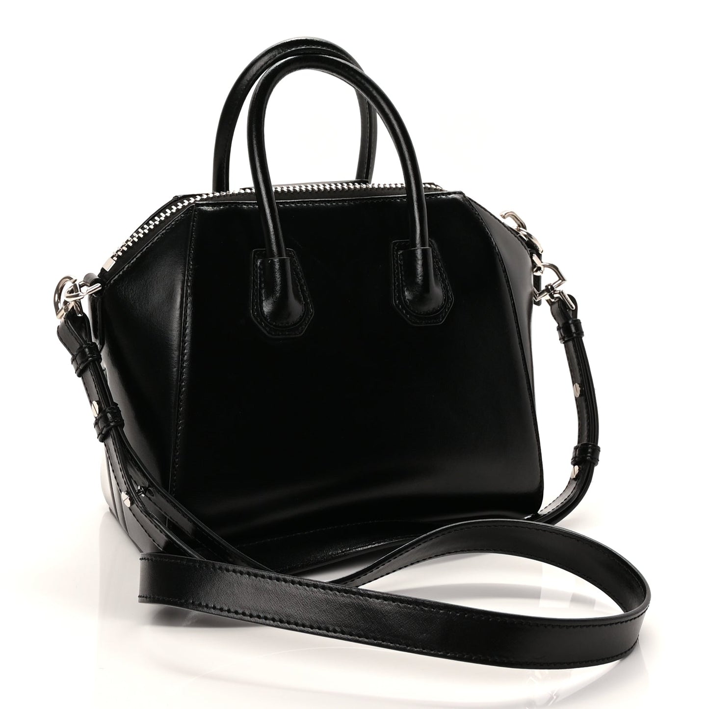 Givenchy Shiny Lord Calfskin Mini Antigona Black