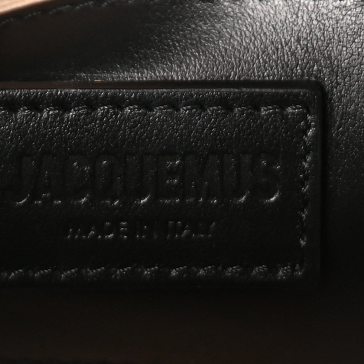 Jacquemus Smooth Calfskin Le Grand Bambino  Black
