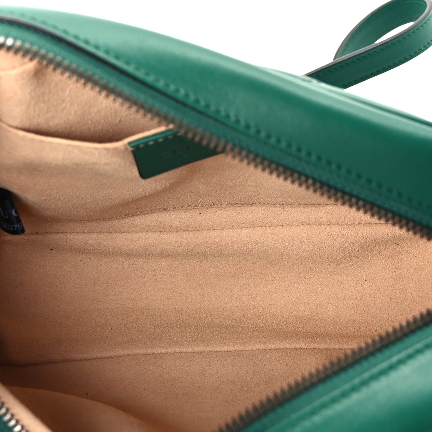 Gucci Calfskin Matelasse Small GG Marmont Chain Shoulder Bag  Emerald Green