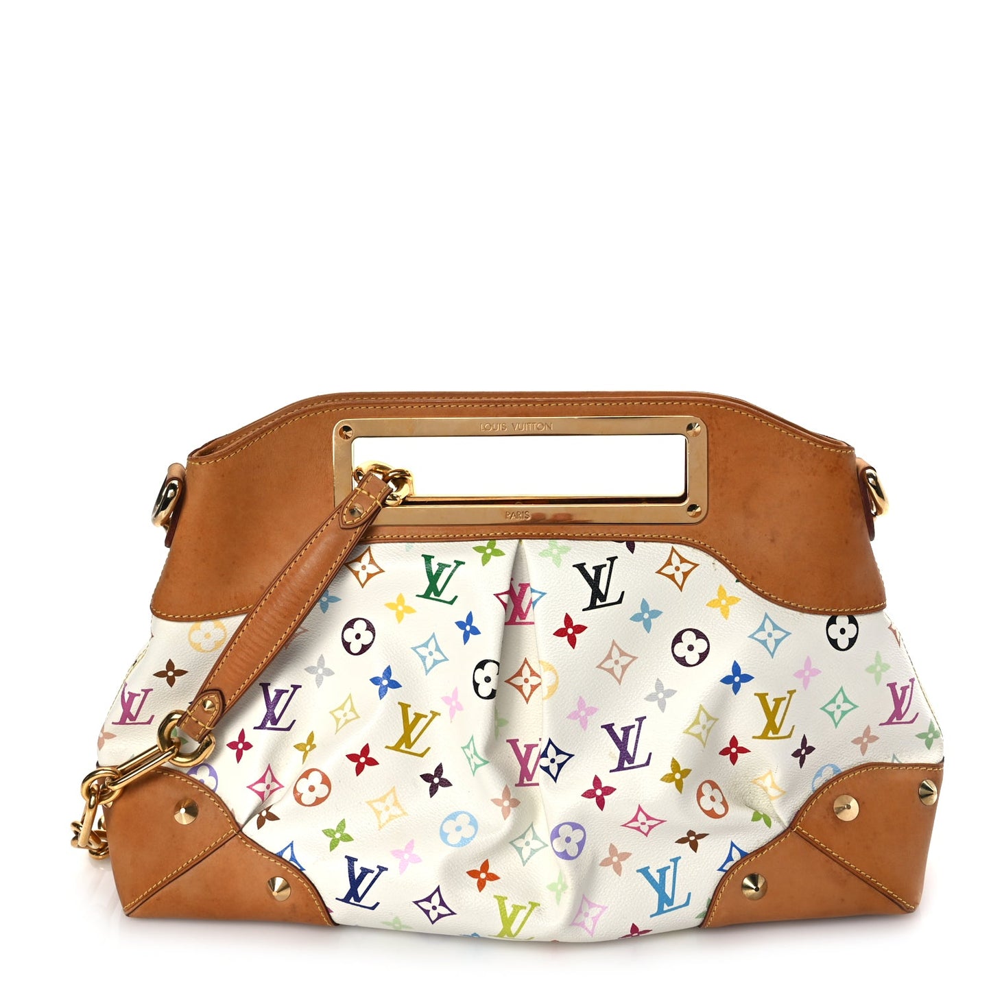 Louis Vuitton Monogram Multicolor Judy MM White