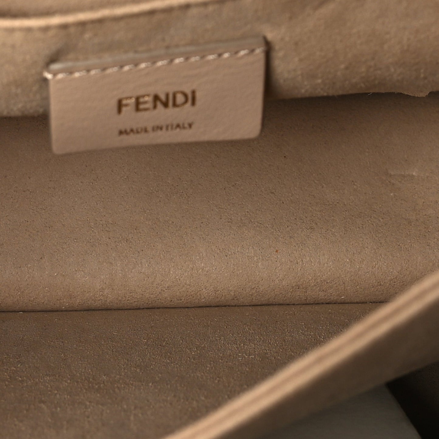 Fendi Vitello Liberty Scalloped Studded Small Kan I Shoulder Bag  Camelia
