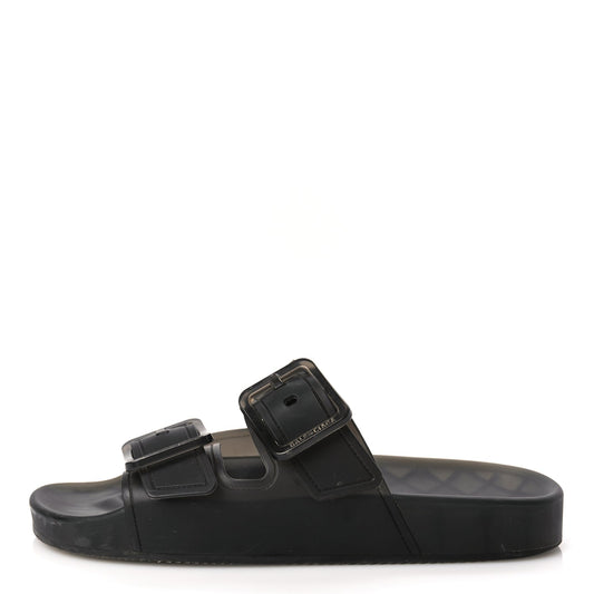 Balenciaga Technical Polyurethane Mallorca Slide Sandals 38 Black
