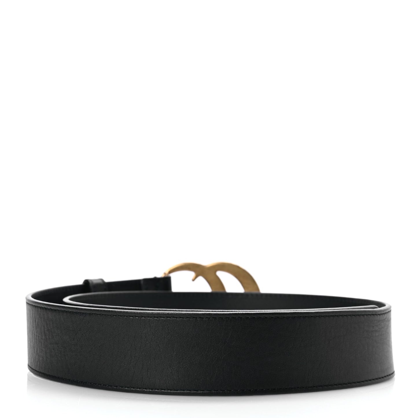 Gucci Calfskin Double G 40mm Belt 80 32 Black