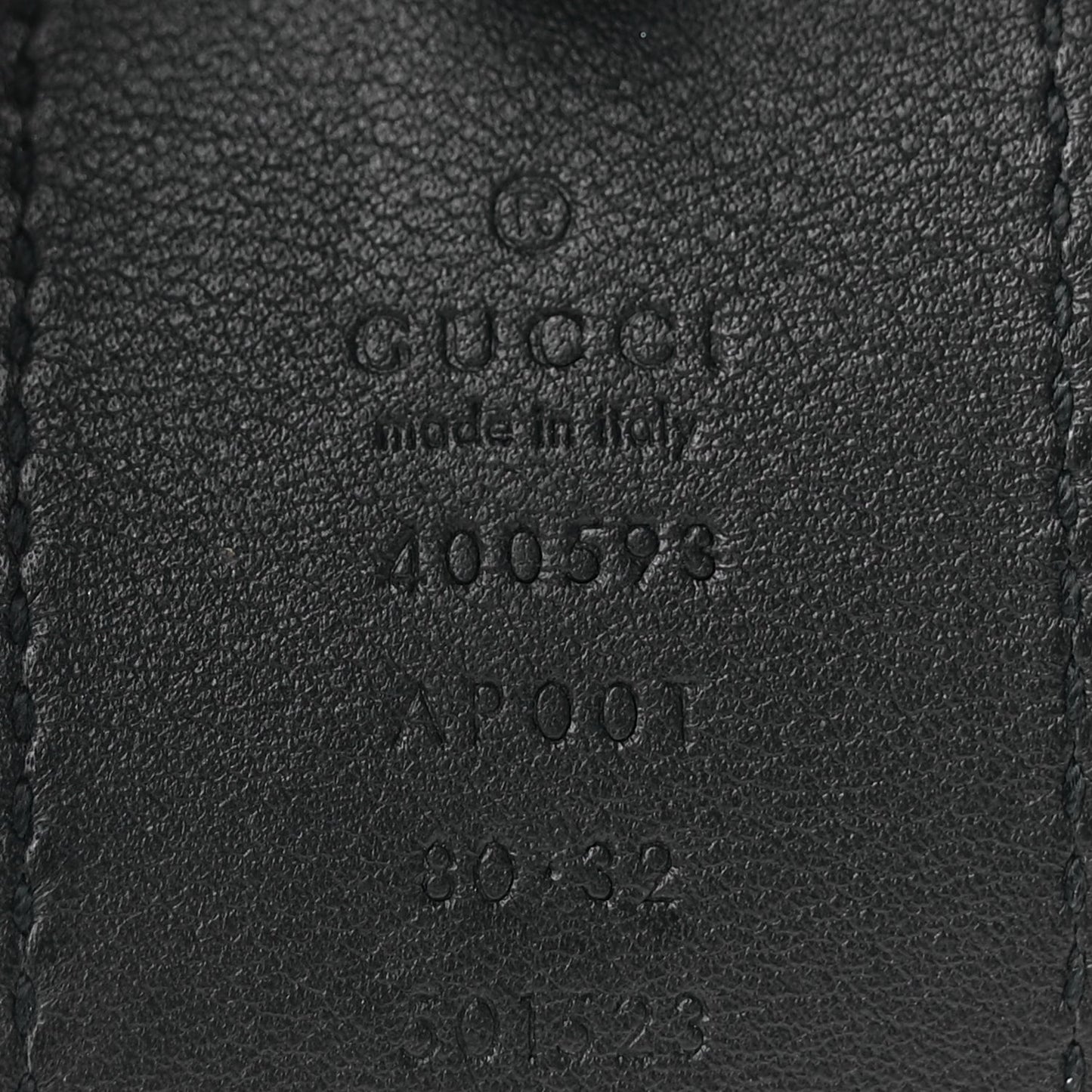 Gucci Calfskin Double G 40mm Belt 80 32 Black