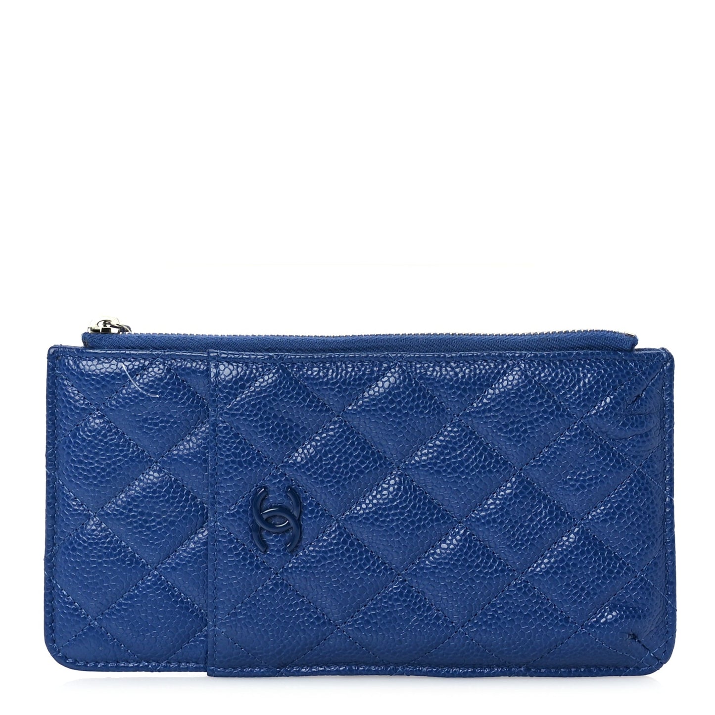 Chanel Caviar Quilted Incognito Classic iPhone Pouch  Blue
