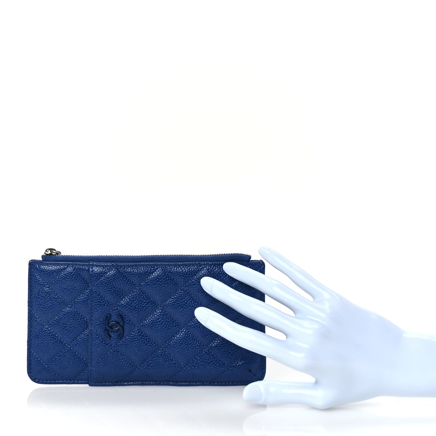 Chanel Caviar Quilted Incognito Classic iPhone Pouch  Blue