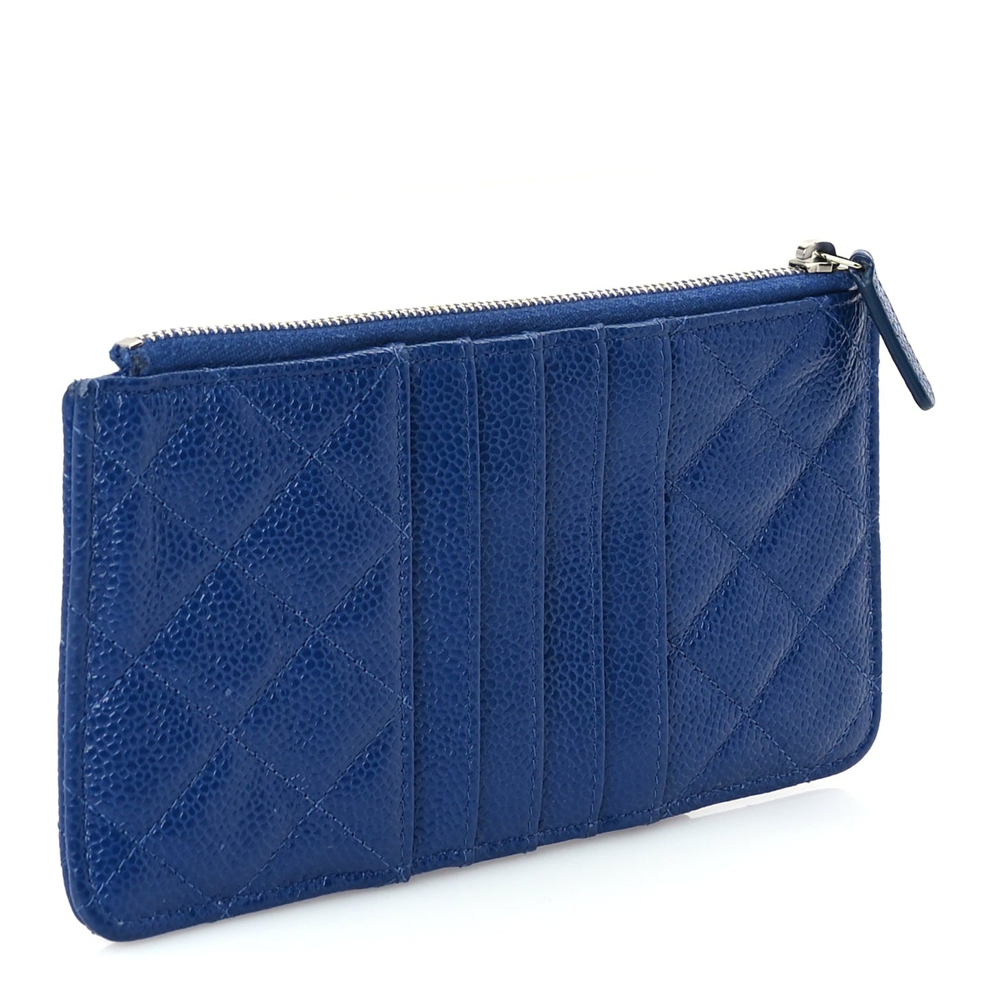 Chanel Caviar Quilted Incognito Classic iPhone Pouch  Blue