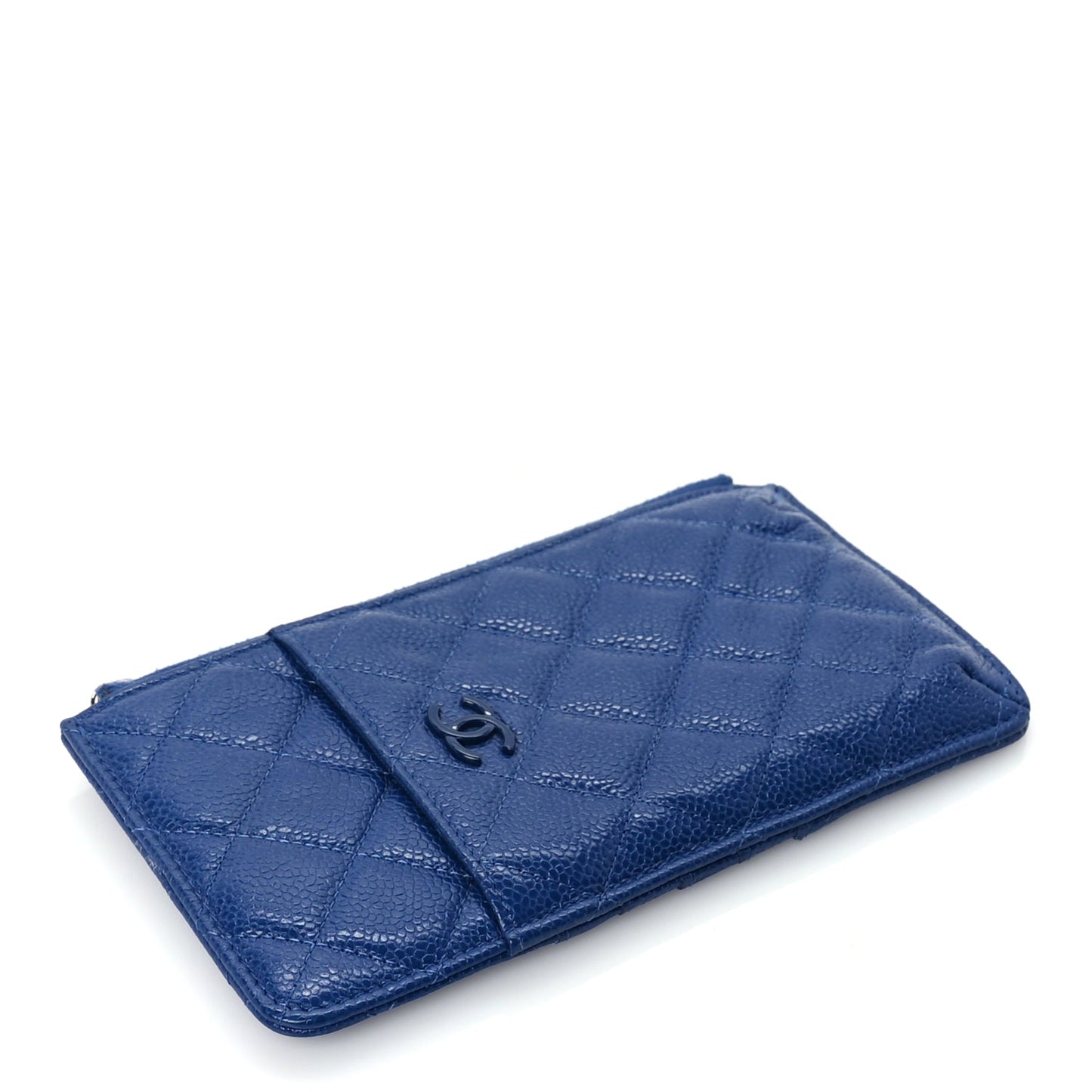 Chanel Caviar Quilted Incognito Classic iPhone Pouch  Blue