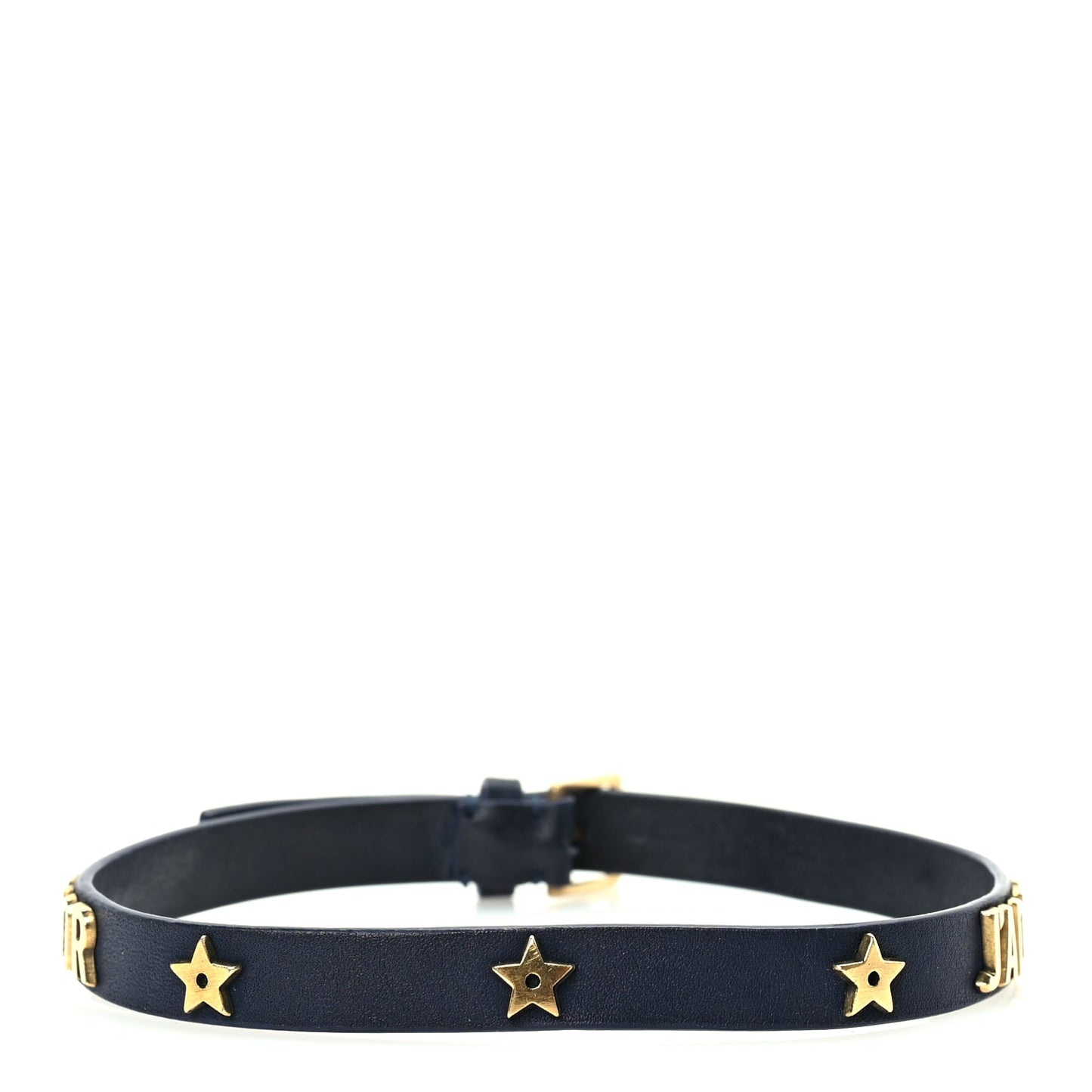 Christian Dior Calfskin Star J'Adior Double Bracelet Blue