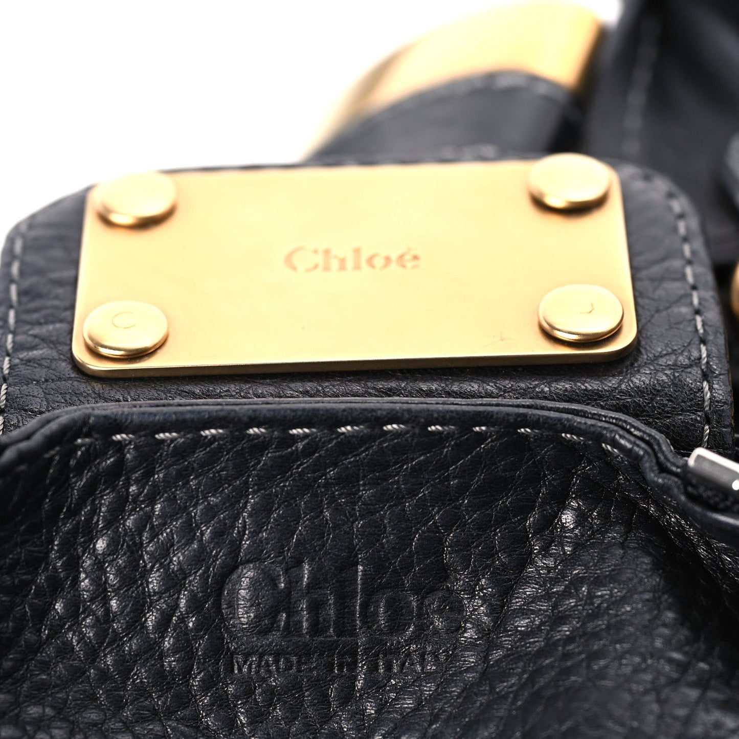 Chloe Calfskin Medium Paddington Satchel  Black