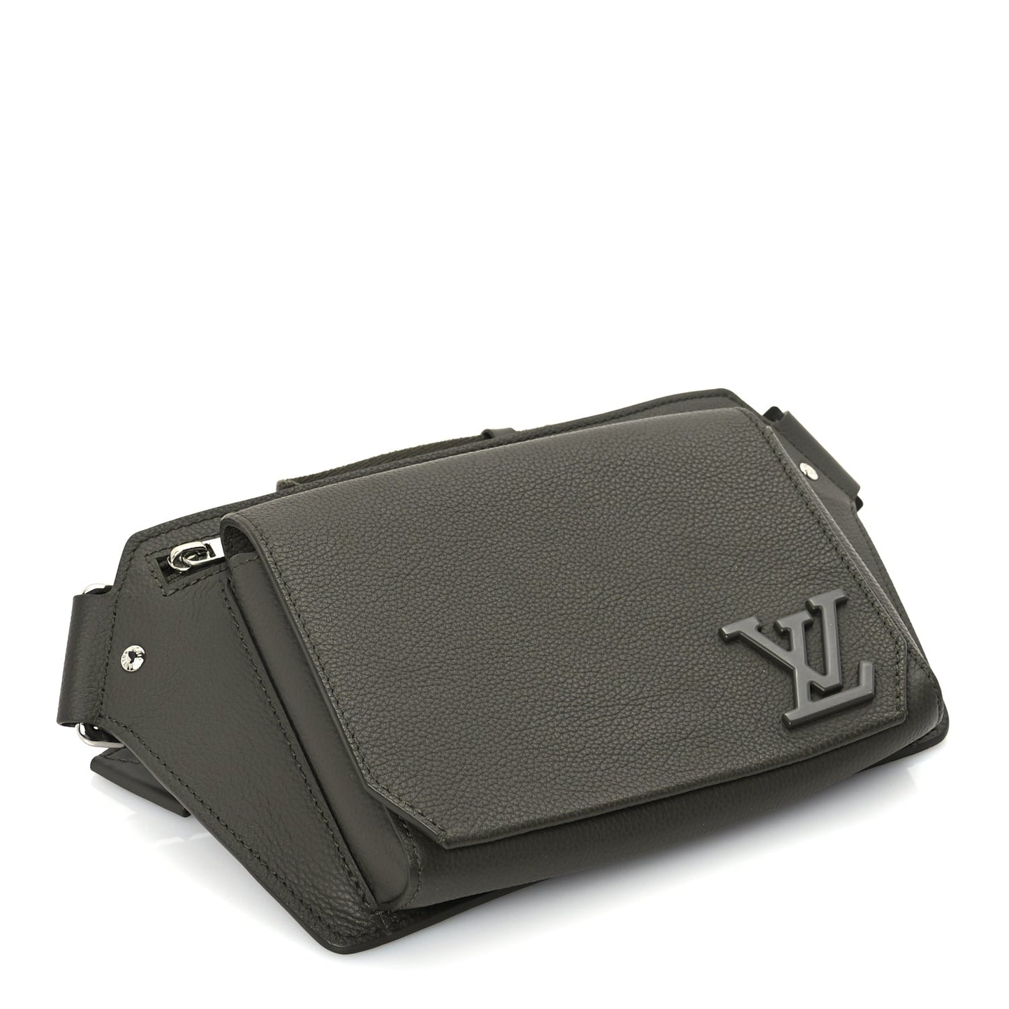 Louis Vuitton Grained Calfskin Aerogram Takeoff Sling  Khaki