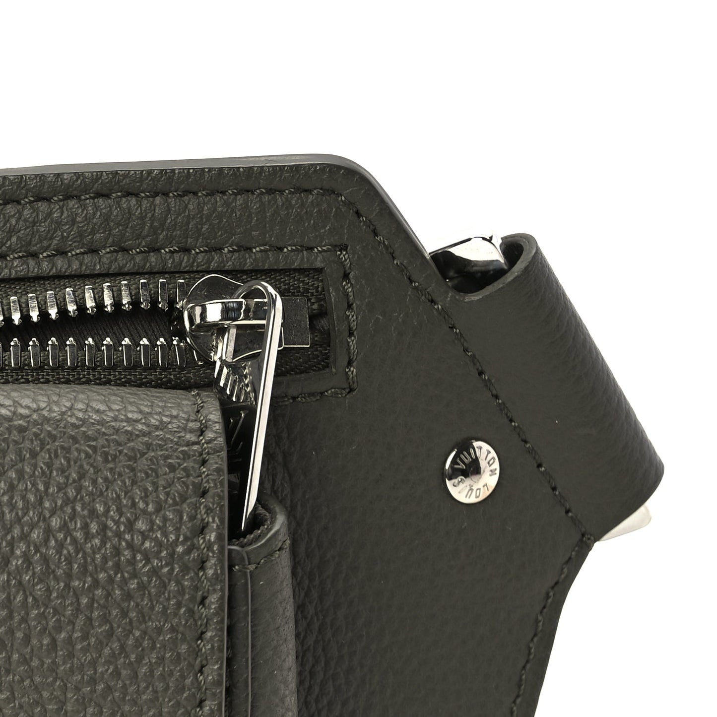 Louis Vuitton Grained Calfskin Aerogram Takeoff Sling  Khaki