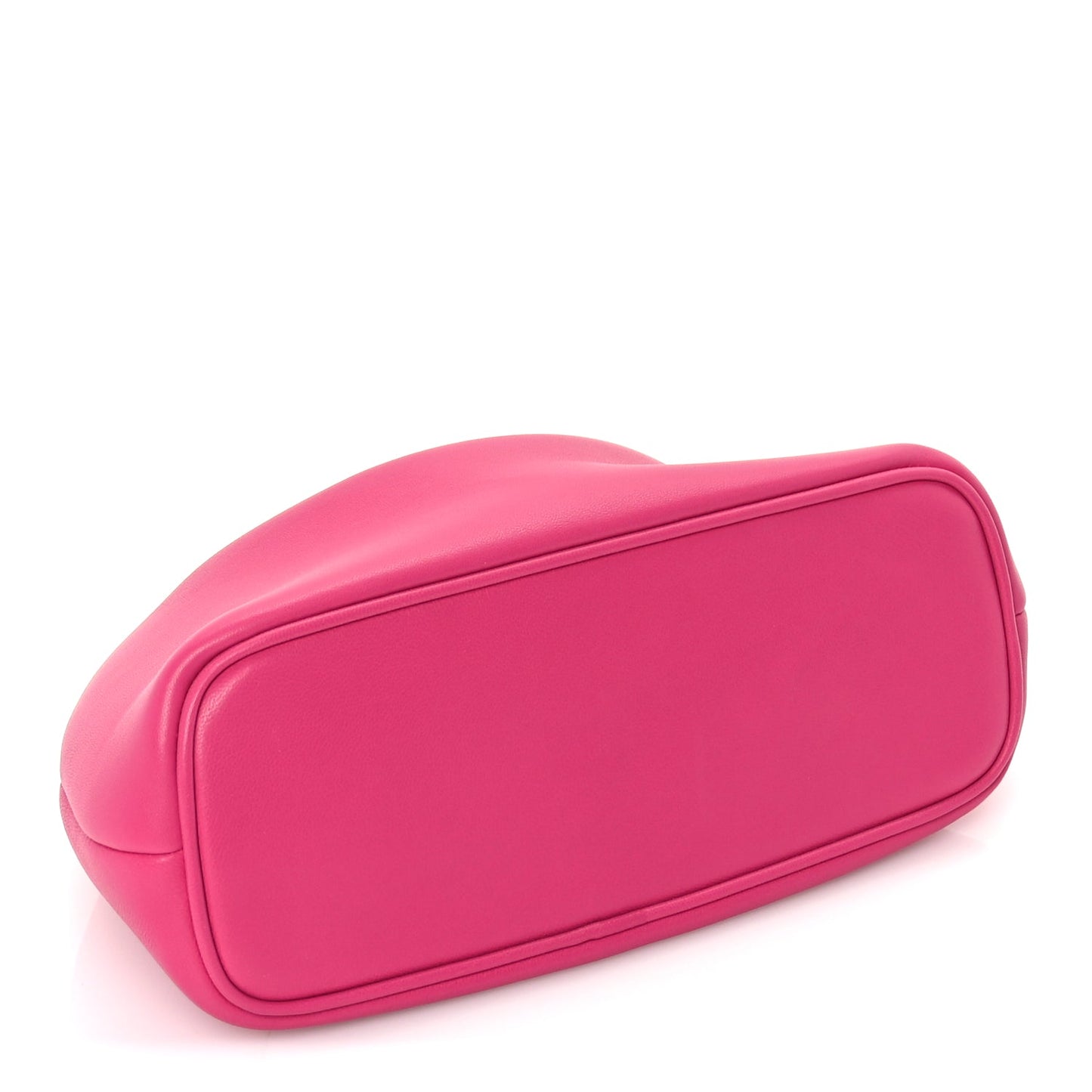 Jacquemus Calfskin Le Petit Calino Ring Top Handle Bag Dark Pink