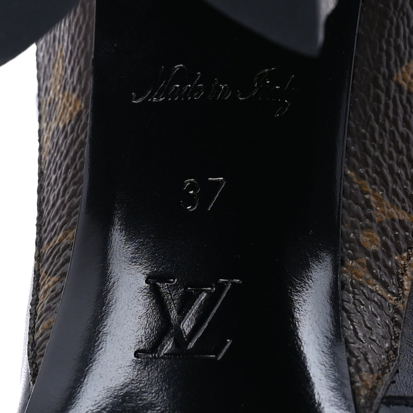 Louis Vuitton Calfskin Monogram Matchmake Low Boots 37 Brown