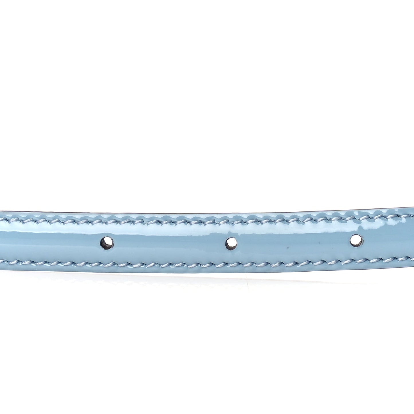 Gucci Patent Double G Thin Belt  85 34  Blue