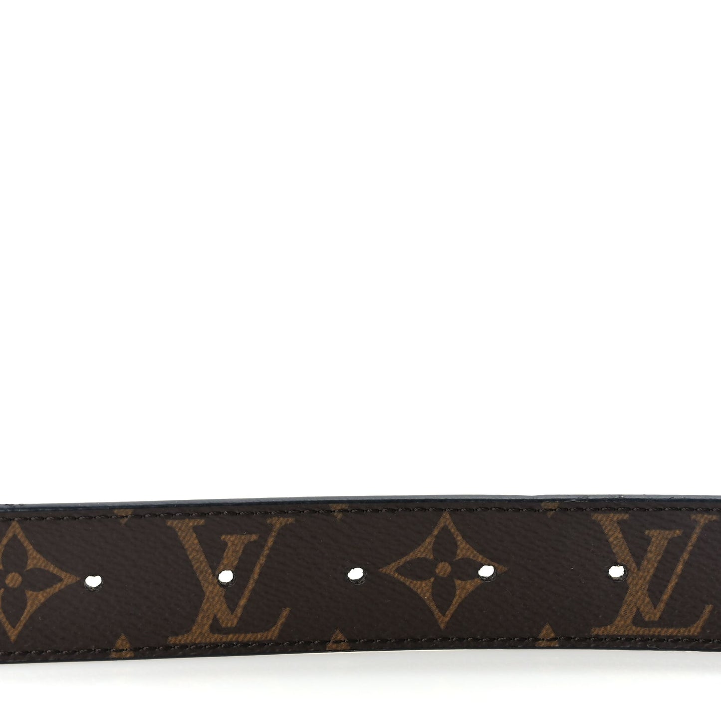 Louis Vuitton Calfskin Monogram 30mm LV Initiales Reversible Belt 95 38 Black