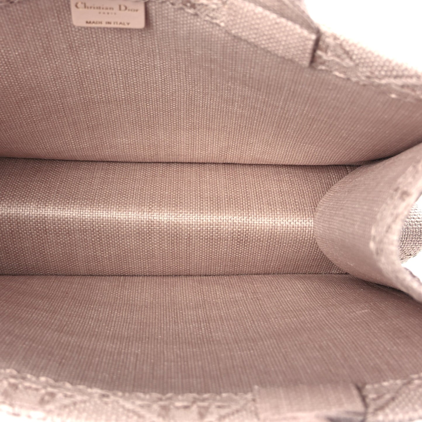 Christian Dior Raffia Cannage Medium Book Tote Sakura Pink