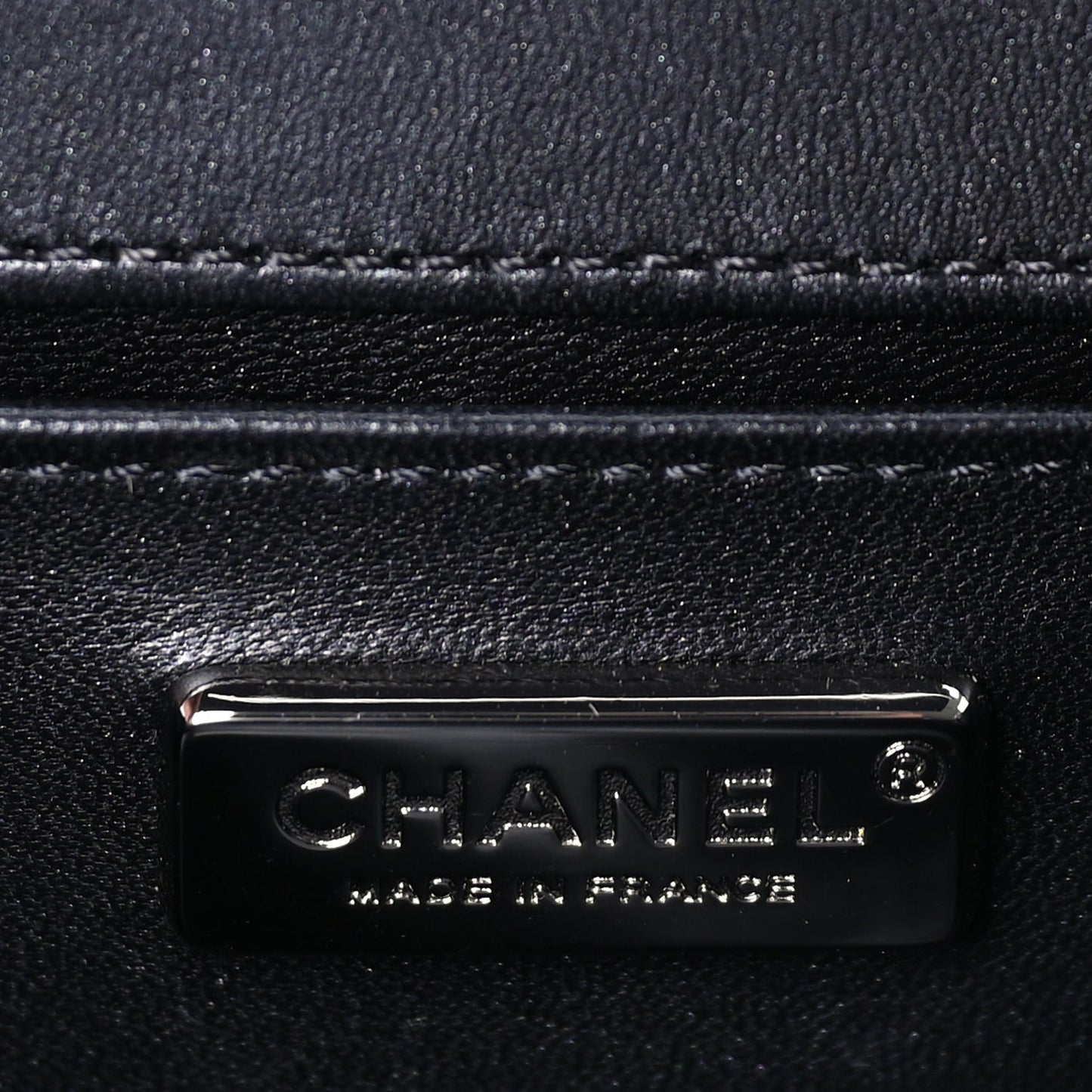 Chanel Galuchat Stingray Small Boy Flap Black