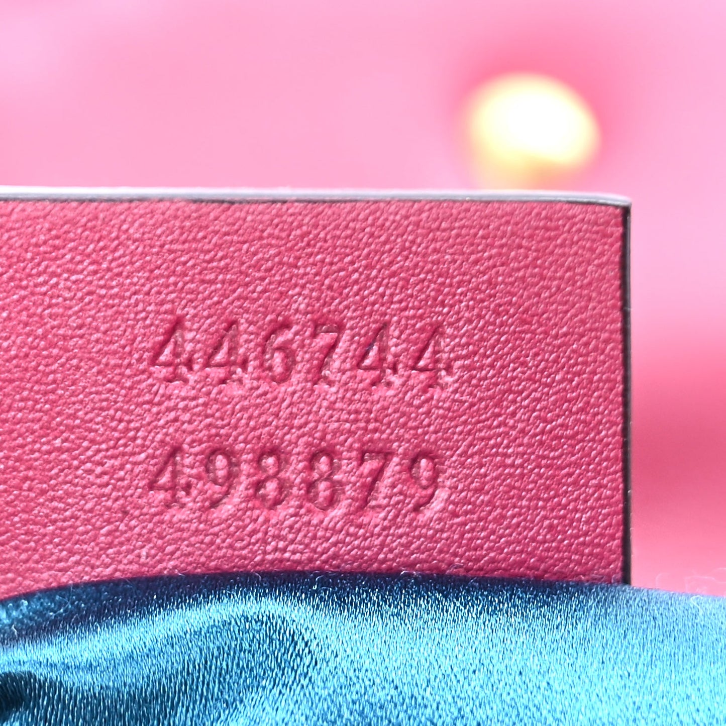 Gucci Velvet Matelasse Mini GG Marmont Shoulder Bag Light Raspberry Rose