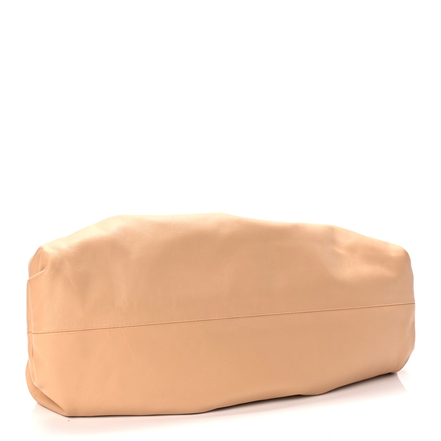 Bottega Veneta Smooth Butter Calf The Pouch Oversized Clutch Biscotto