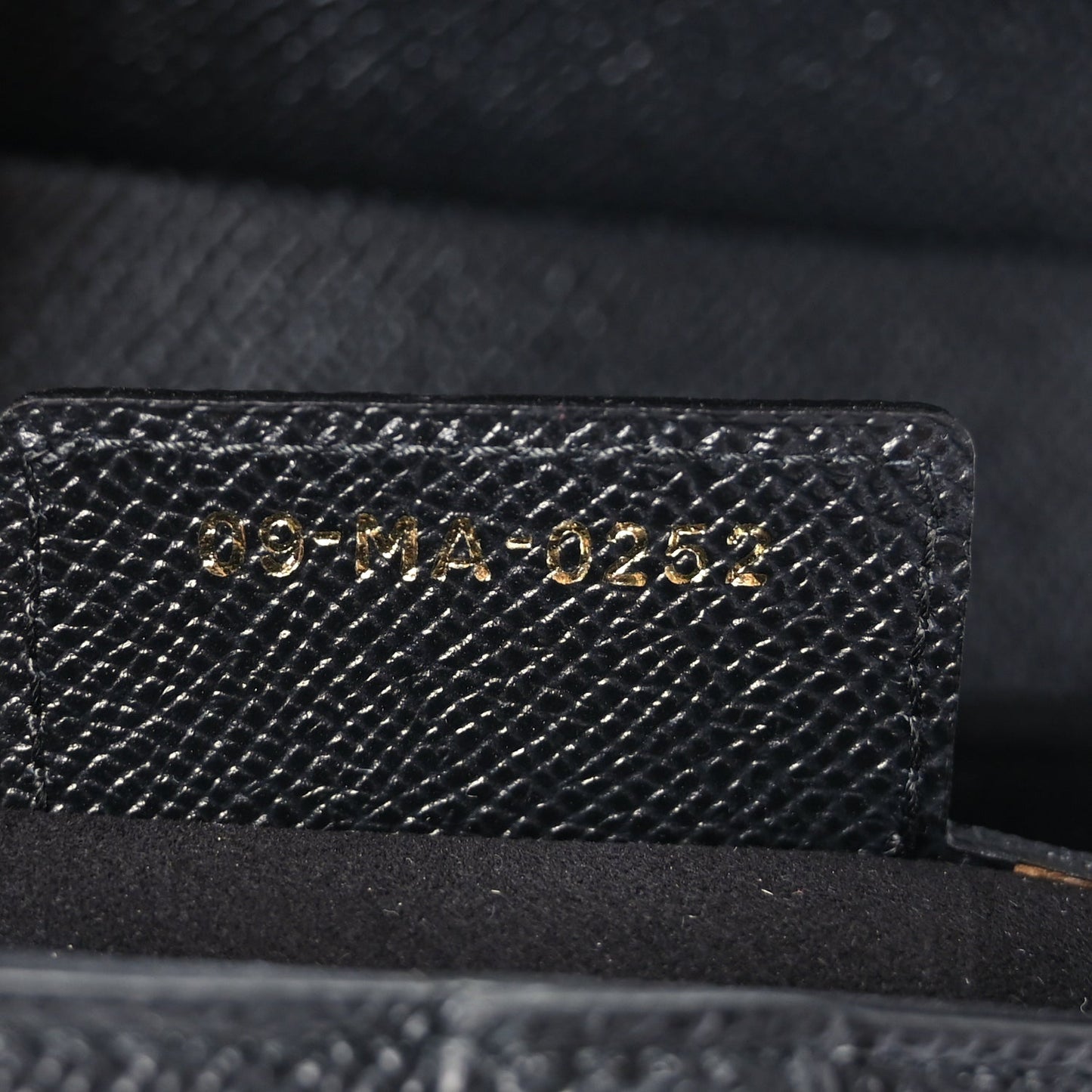 Christian Dior Grained Calfskin Saddle Bag Black (CARD)