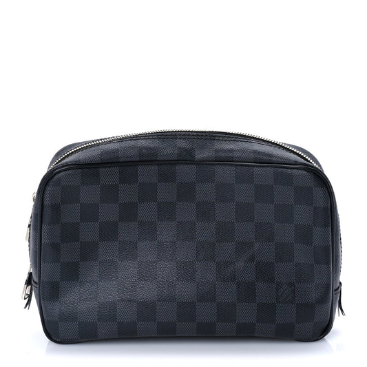 Louis Vuitton Damier Cobalt Toilet Pouch GM Black