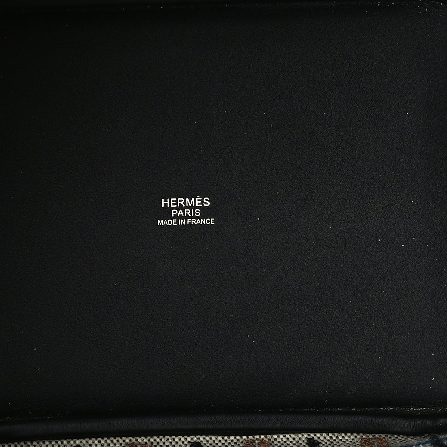 Hermes Swift Toile Borderie H Picotin Lock 18  Noir Ecru Fauve Bleu Zanzibar