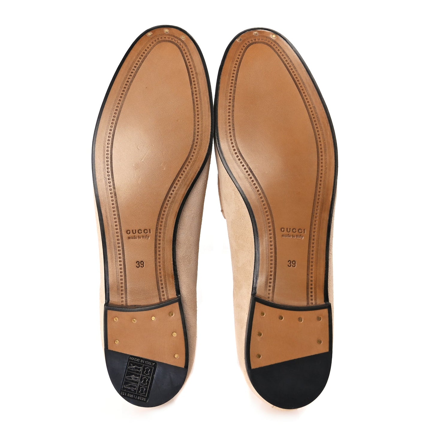 Gucci Suede Horsebit Womens Jordaan Loafers 39 Pink Sand
