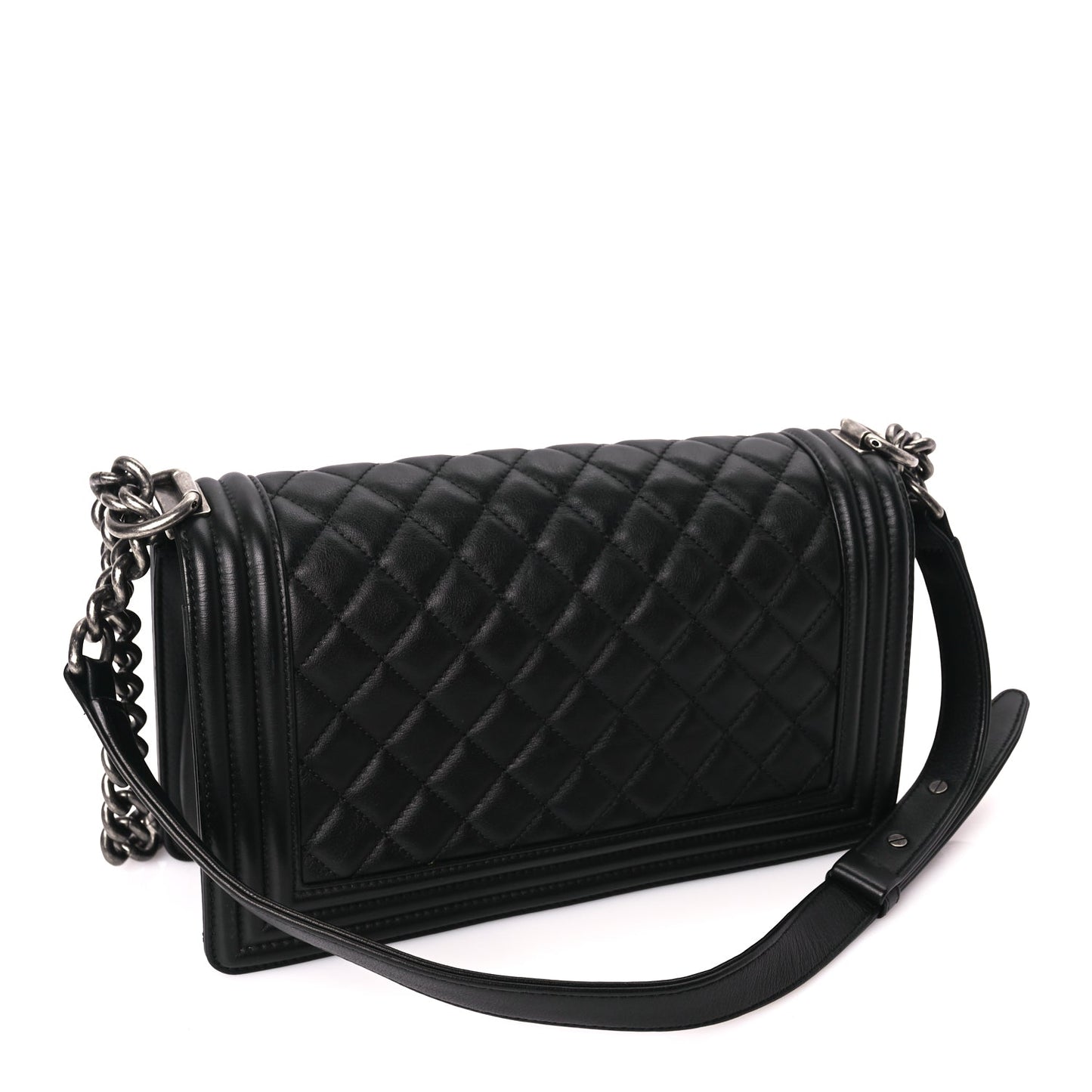 Chanel Calfskin Quilted Medium Boy Flap Black