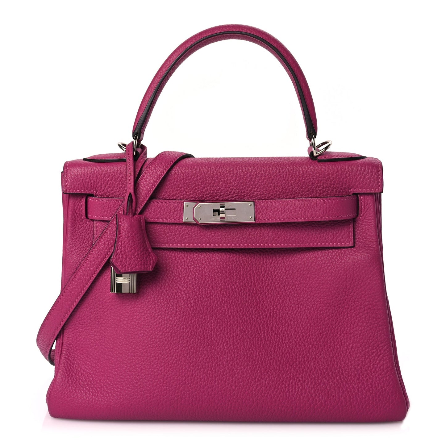 Hermes Togo Kelly Retourne 28 Rose Pourpre Rose Pourpre