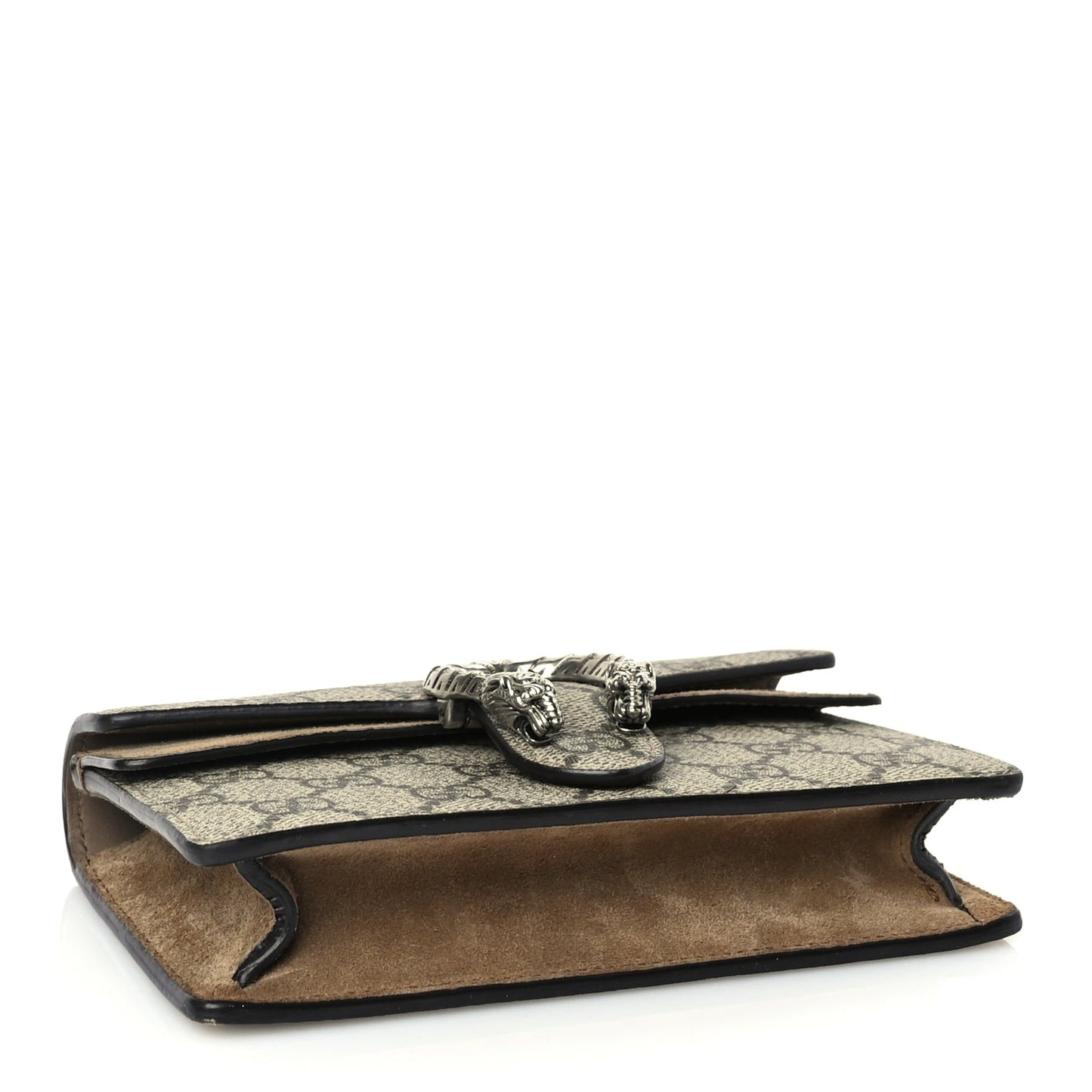 Gucci GG Supreme Monogram Super Mini Dionysus Shoulder Bag Taupe