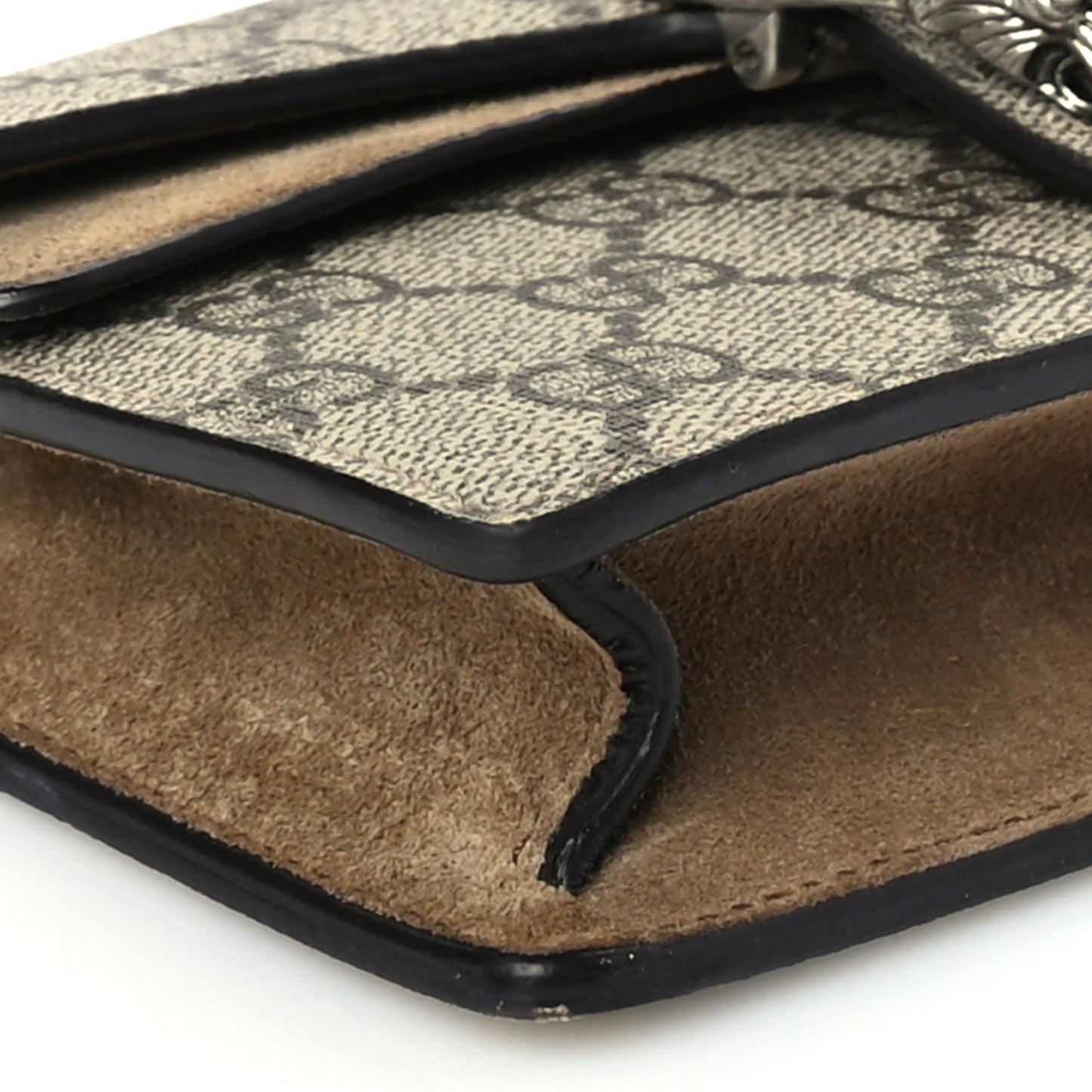 Gucci GG Supreme Monogram Super Mini Dionysus Shoulder Bag Taupe