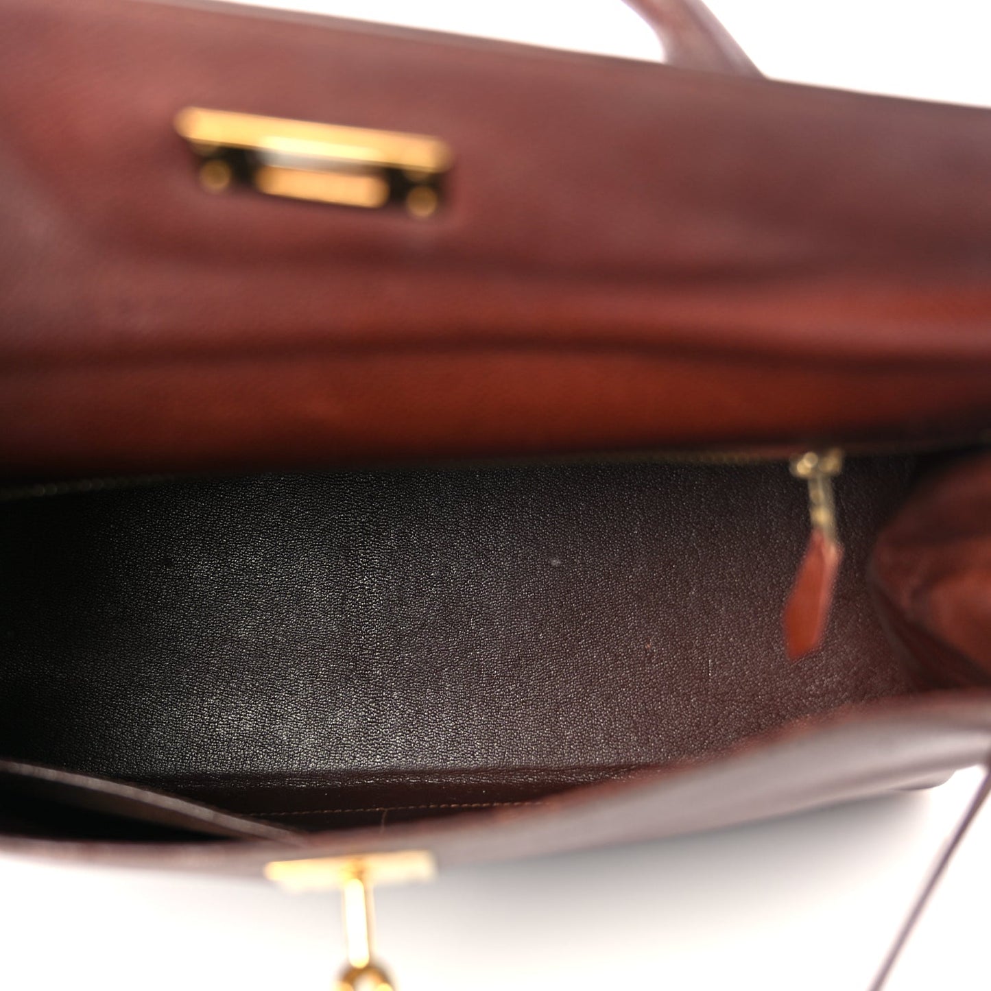 Hermes Courchevel Kelly Retourne 32 Chocolate