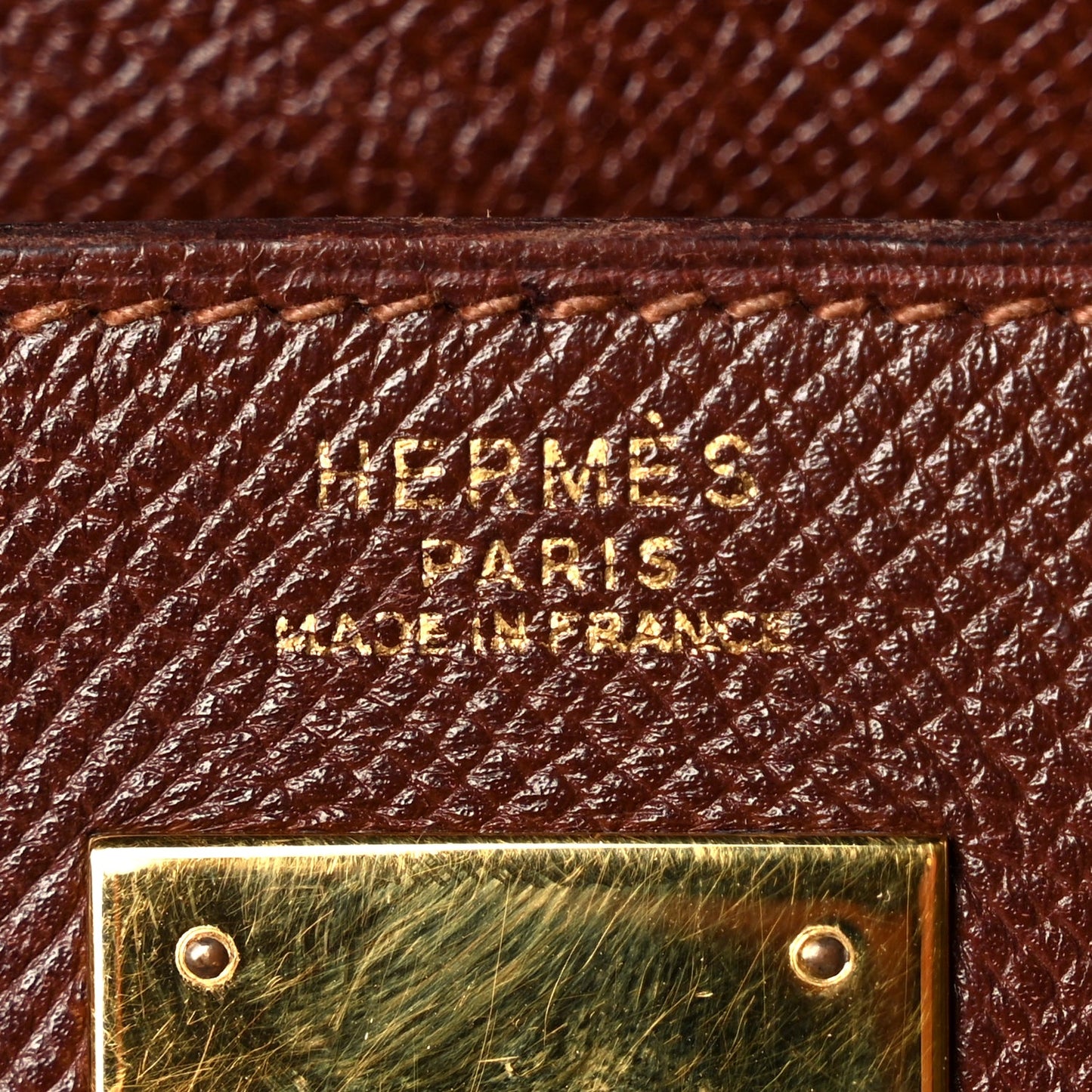Hermes Courchevel Kelly Retourne 32 Chocolate