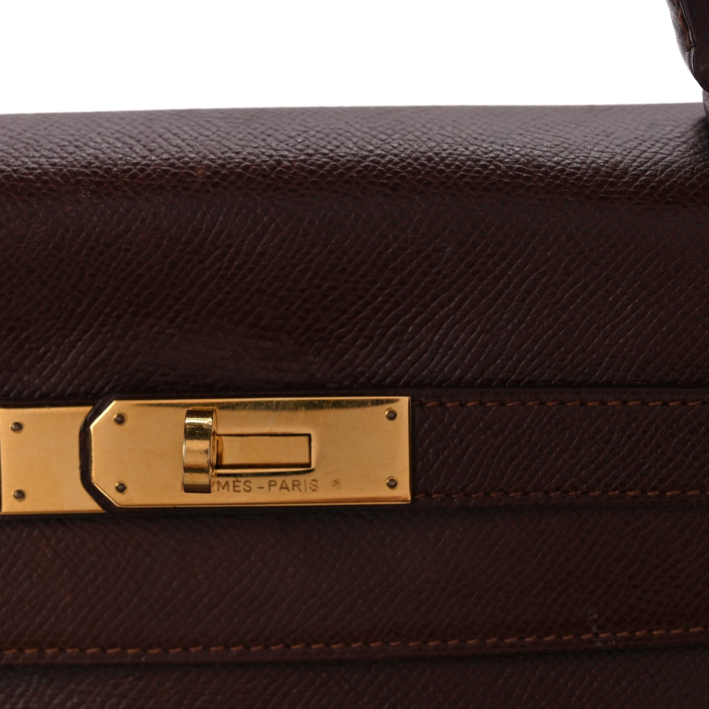 Hermes Courchevel Kelly Retourne 32 Chocolate