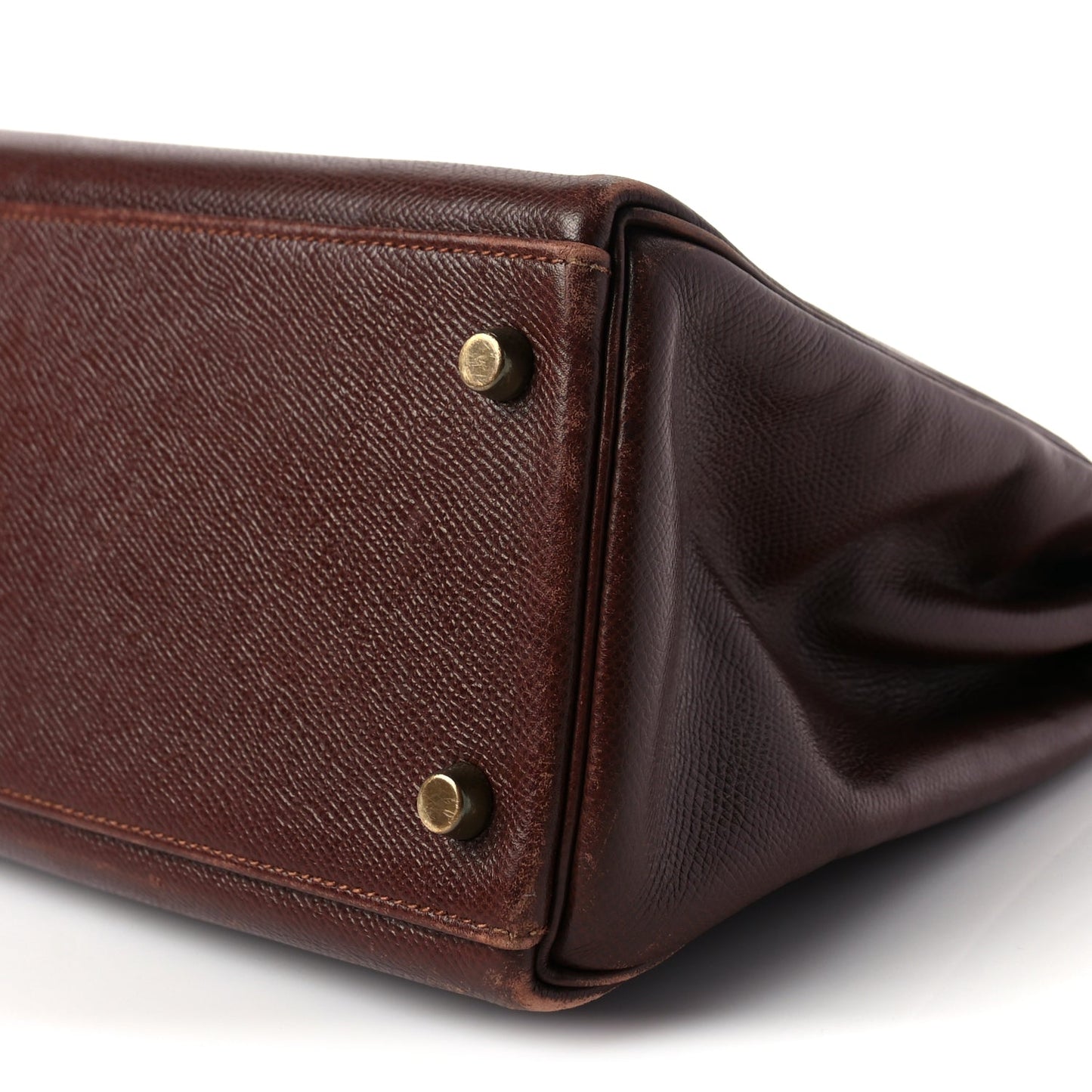 Hermes Courchevel Kelly Retourne 32 Chocolate