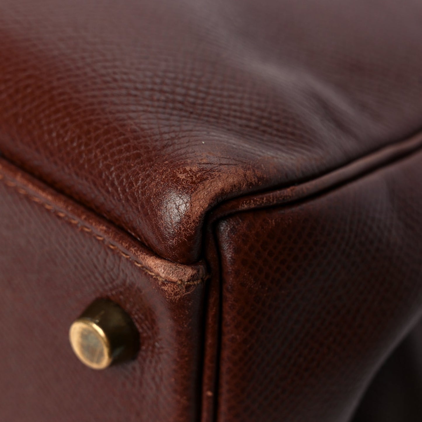 Hermes Courchevel Kelly Retourne 32 Chocolate