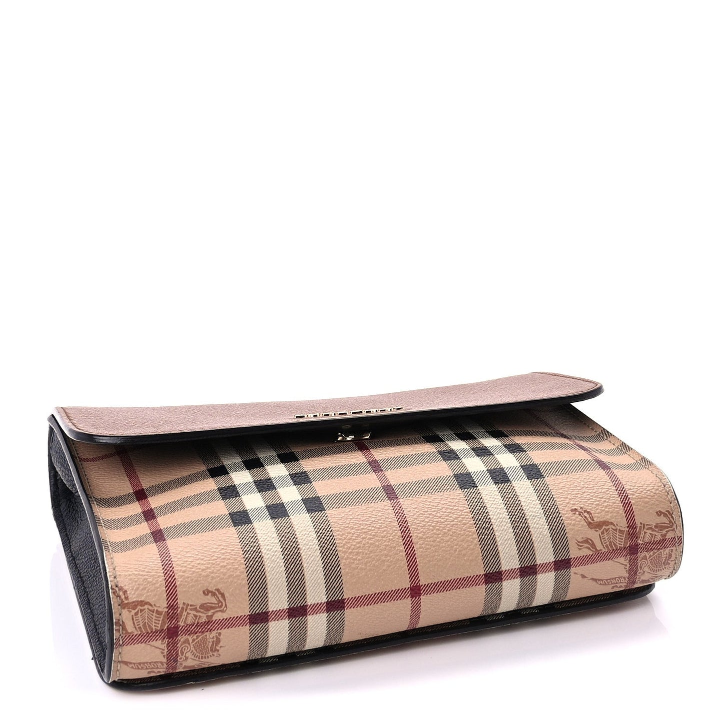 Burberry Haymarket Check Small Loxley Crossbody Bright Toffee