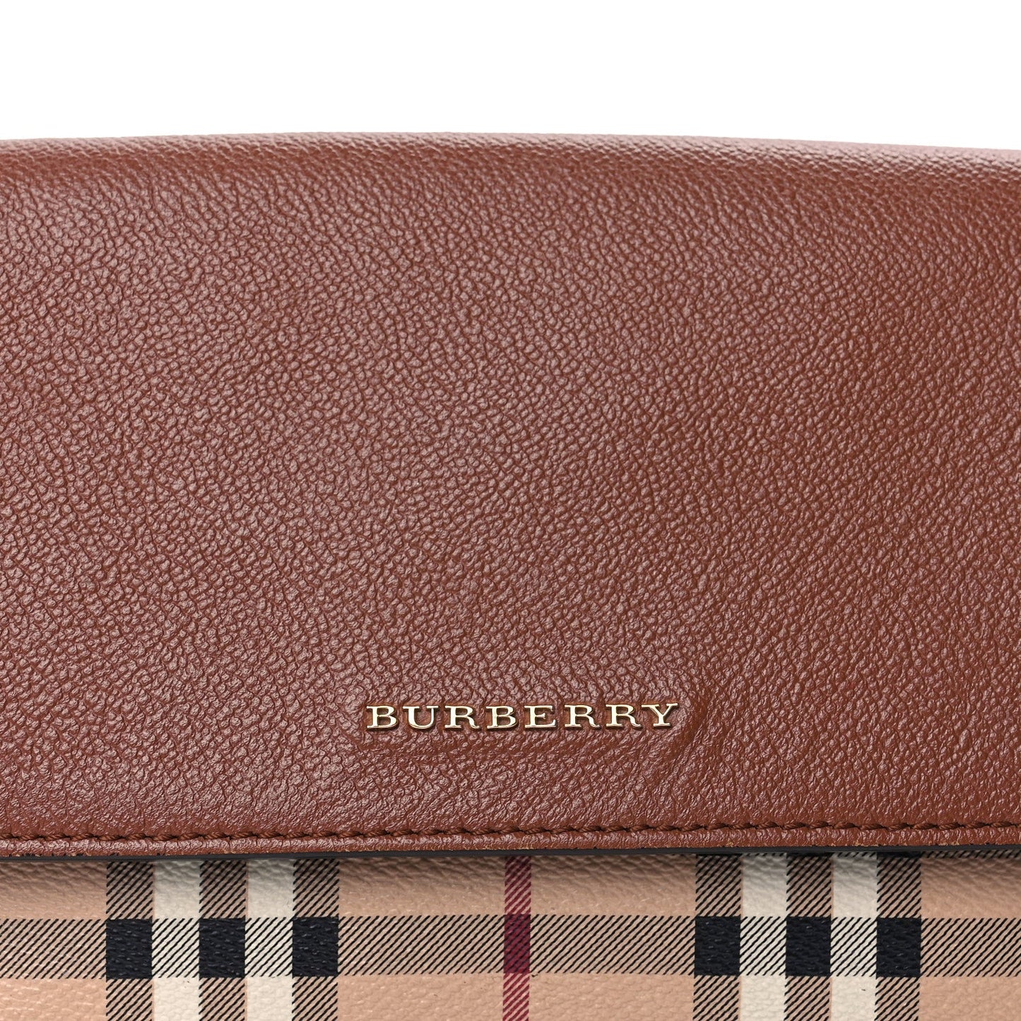 Burberry Haymarket Check Small Loxley Crossbody Bright Toffee