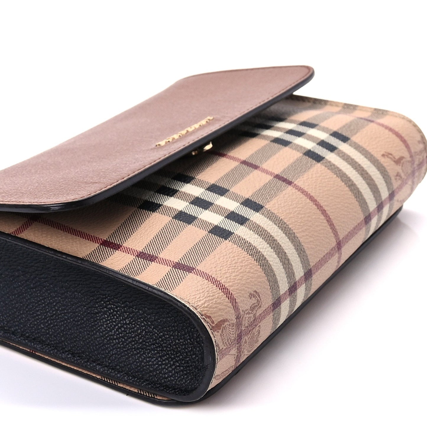 Burberry Haymarket Check Small Loxley Crossbody Bright Toffee