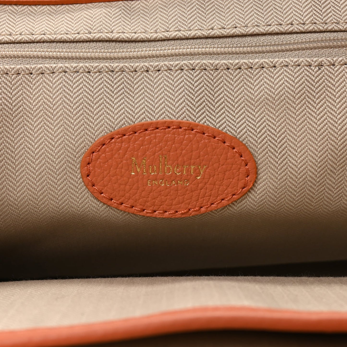 Mulberry Small Classic Grain Medium Alexa Apricot