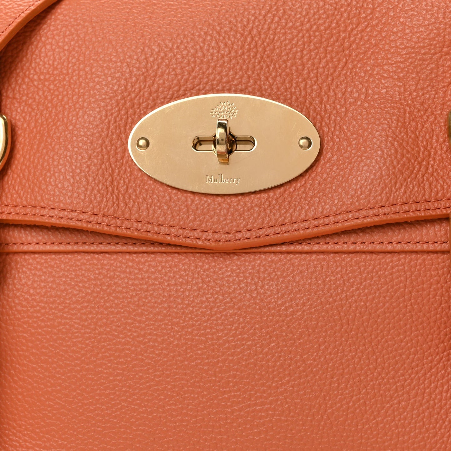 Mulberry Small Classic Grain Medium Alexa Apricot