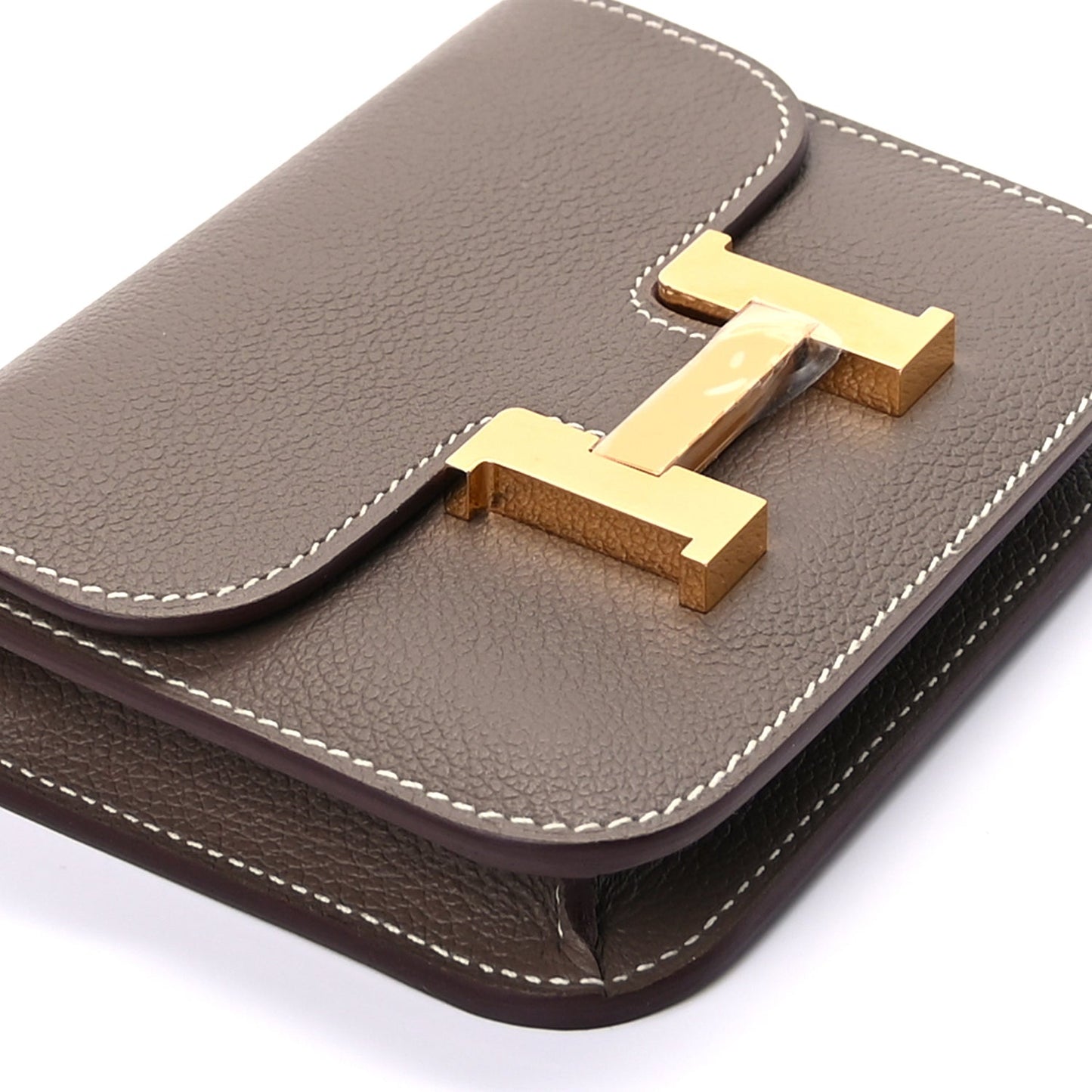 Hermes Evercolor Constance Slim Wallet  Etoupe