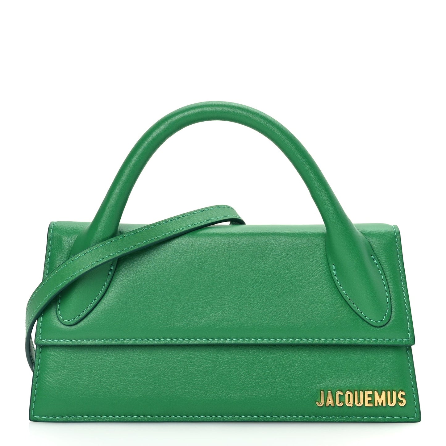 Jacquemus Smooth Calfskin Le Chiquito Long Green