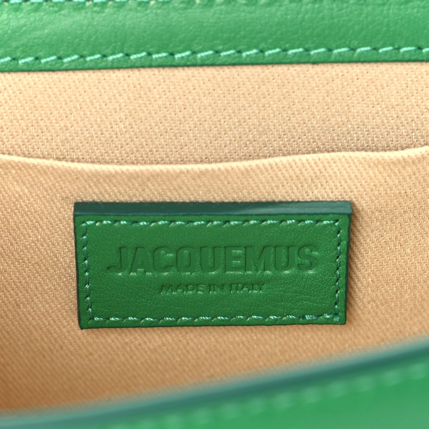 Jacquemus Smooth Calfskin Le Chiquito Long Green