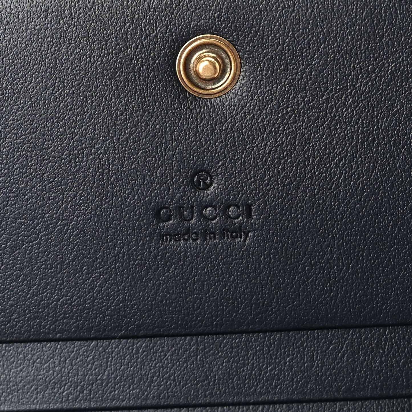 Gucci Calfskin Matelasse GG Marmont Card Case Wallet Black